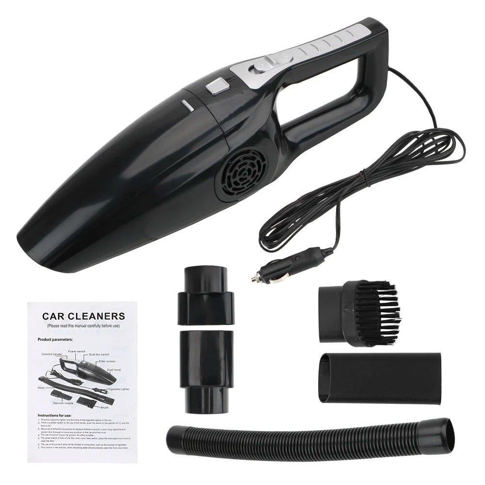 Handheld Car Vacuum Cleaner 12V 120W Wet & Dry Dual-Use